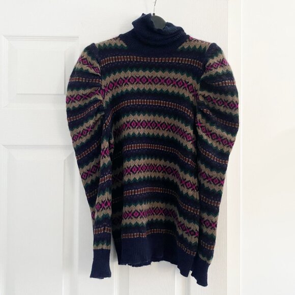 Autumn Cashmere Puff Sleeve Turtleneck, size Medium (fits size small) - Picture 11 of 12